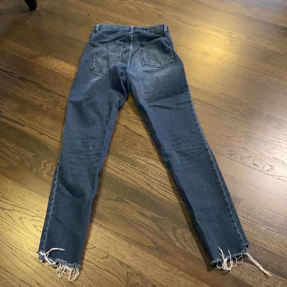 ASOS High Rise Denim Jeans 26 EUC Raw Hem - Picture 8 of 8